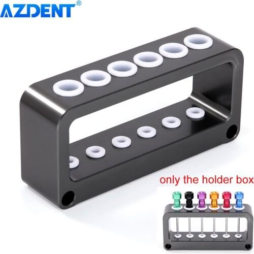 AZDENT Dental Laboratory Implant Screwdriver Autoclavable Holder Box Aluminum