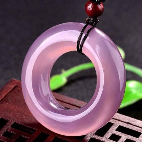 Fine jewelry Natural emerald safety button Agate Topaz safety ring semi-precious men and womens jade ring genuine