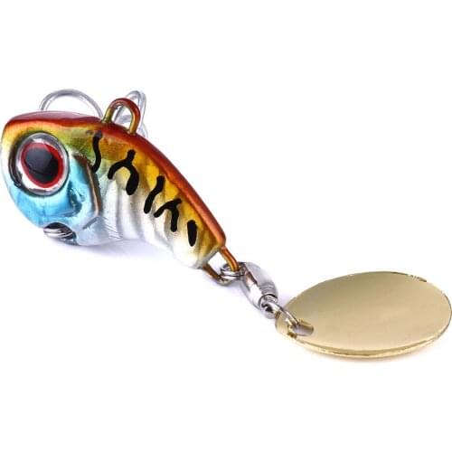 1Pcs Rotating Metal VIB vibration Bait Spinner Spoon Fishing Lures 8g 13g 16g Jigs Trout Winter Fishing Hard Baits Tackle Pesca