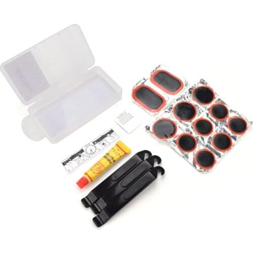 High Quality Round Road Bicycle Mountain Bike Flat Tire Tyre Inner Tube Rubber Patch Cycling Puncture Emergency Repair Tools Kit