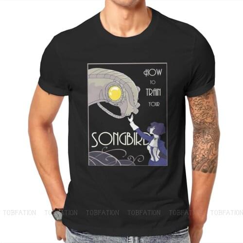 Songbird O Neck TShirt BioShock Jack Rapture EVE ADAM 2K Games Pure Cotton Basic T Shirt Mans Clothes Fashion Fluffy