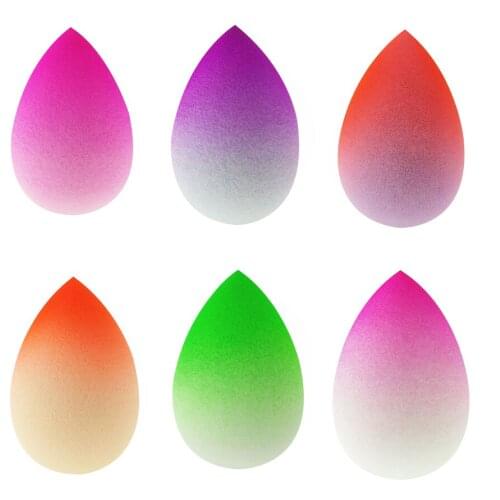 Gradient Color Makeup Spong Puff Fruit Multiple Color Cosmetic Smooth Powder Beauty Basic Product Spongft Water Sponge Wholesale