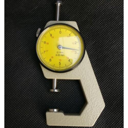 0-20mm/0.1mmdial Thickness Gauge Leather Paper Meter Tester for Hollow Pipe or Circular Tube Caliper Gauge Measuring Tools