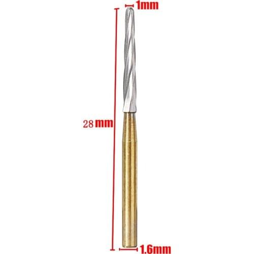 10 pcs Dental Endodontic Polishing Bur Drills 25/28mm Tungsten Carbide FG 1.6mm Endo High Speed Dental Tools
