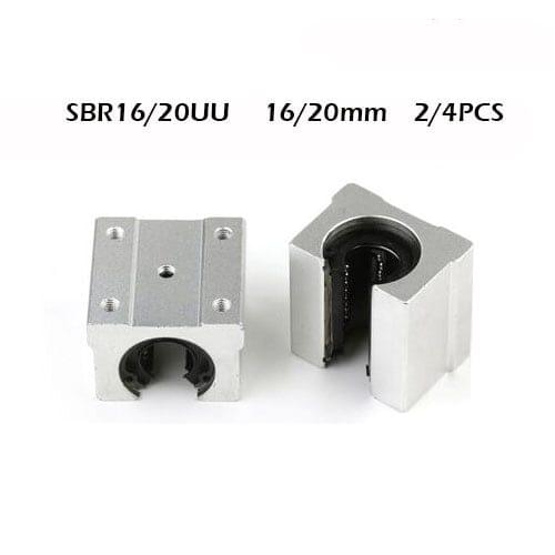 2/4pcs SBR20UU SBR16UU 20mm 16mm Linear Bearing Open Bearing Slide block CNC part linear slide for linear guide