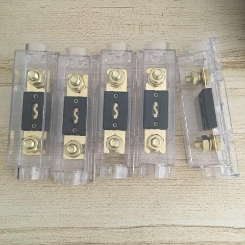 5pcs/lot Good Quality 12V 48V Inline 0GA 4GA IN OUT Car Audio Amplifier Stereo Bolt-on Fuse ANL Blade Fuse Holder With ANL Fuse
