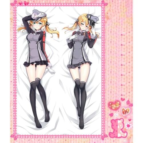 Anime Cartoon Collection Peachy Poly Microfabric Double Bolster Hugging Pillow Case Cover No.67022