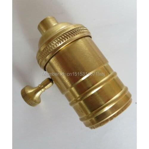 Free shipping Antique Vintage pendant Brass Edison Lamp holder E26 E27