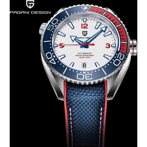 PAGANI DESIGN Mens Automatic Mechanical Watch Luxury Sapphire Glass NH35A Movement Stainless Steel Mens Waterproof Wristwatch