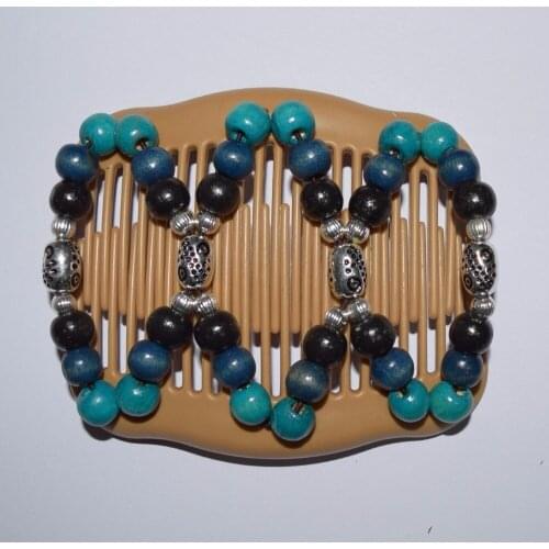 COLOUR STYLE 20 pcs / lot Magic Strecthy Hair Combs Double Clips Tuck Combs Hair Accessories Hairpins