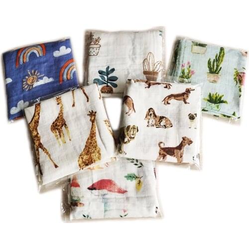 Baby Burp Cloths Cotton Gauze Muslin Activity Bandanas Baby Bibs Soft Breathable