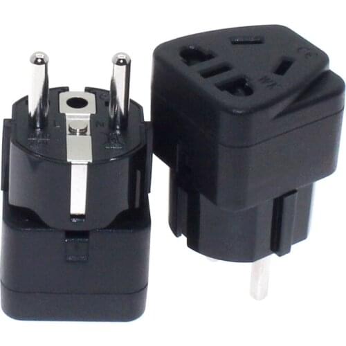 Europea Travel Plug Type F Convert CN AU US Socket to EU Power Plug Adapter 250V For Travel Charging Home Plug