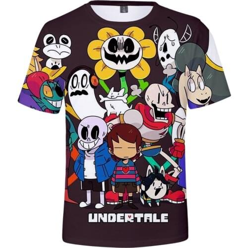 Game Undertale 3d t-shirt kids boys girls Sans pattern printed tshirt t shirt fashion harajuku t shirts Tee brand clothes