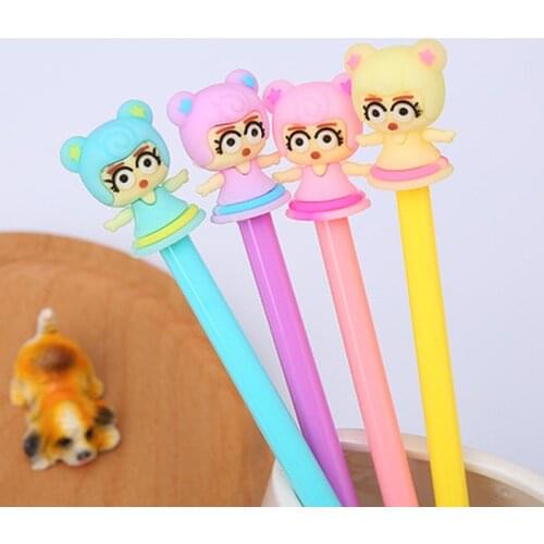 Girl Gel Pen0.5mm Student Stationery Kawaii Pen Cartoon Writing Pens Novelty Student Cute Pens Kawaii School Supplies