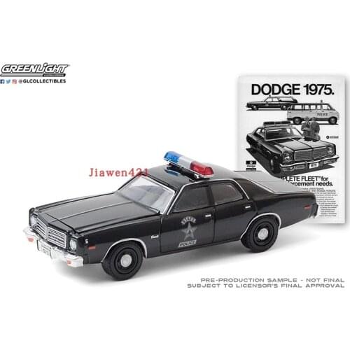 GreenLight 1:64 1975 Dodge Coronet State boutique alloy car toys for children kids toys Model original box