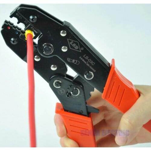 Ratchet Crimping Tool Insulated Terminals Crimping Tool For Plier Crimper 0.5-6mm2 AWG20-10 LS-03C