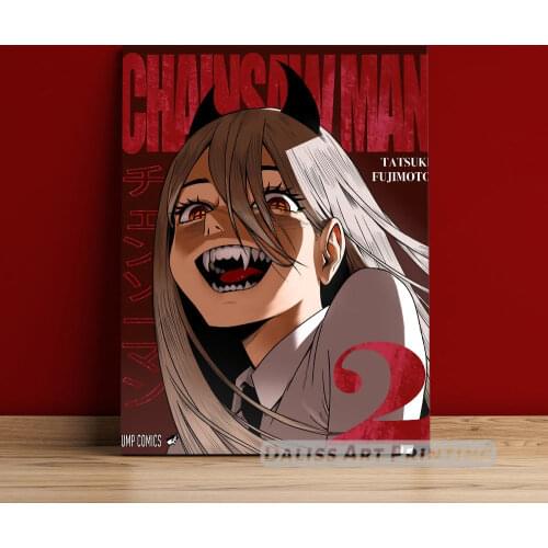 Canvas Anime Chainsaw Man Pictures Home Decoration Paintings Poster HD Prints Wall Art Modular Living Room Framed