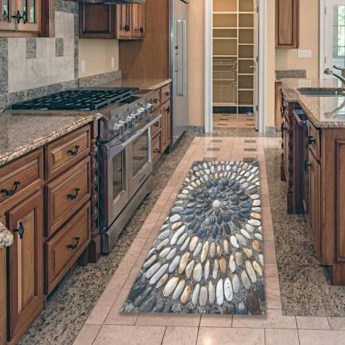 Cobble Stone Carpet Floor Mat Kitchen Rug Anti-Slip Floor Mat Doormat Floor Carpet for Living Room Bath Mat Kitchen Mat Hallway