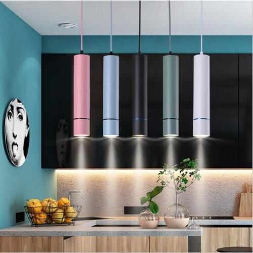 Nordic minimalist LED chandelier home decoration chandelier bar restaurant cafe fish line aluminum chandelier