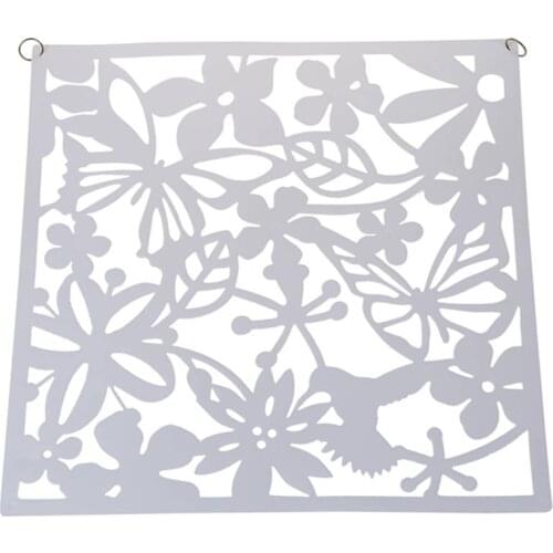 Fashion 4 Pcs Butterfly Bird Flower Hanging Sn Partition Divider Panel Room Curtain Home Decor White
