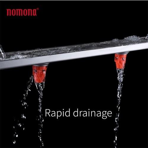 Tile Insert Auto Close Backflow Preventer Stainless Steel Floor Drain For Bathroom Shower Floor linear Drain