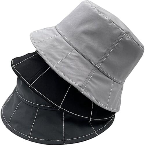 Drop Shipping American Waterproof Personality Embroidery Contrast Color Fisherman Hat Men And Women Outdoor Travel Fashion Match