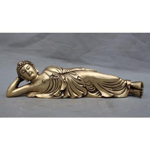 Christmas old tibet buddhism bronze sleeping Sakyamuni Shakyamuni Tathagata buddha statue halloween