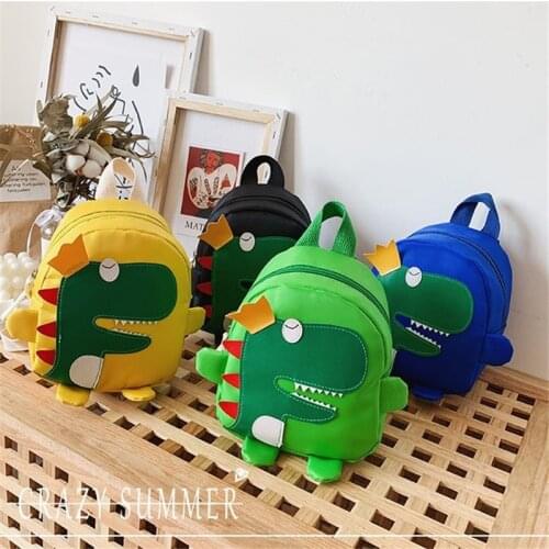 New Cute Cartoon Kids Plush Backpacks Fashion Girls Boys Oxford School Students Lovely Kindergarten Dinosaur Backpack Bags