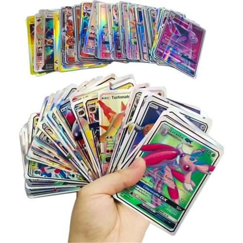 Best Selling mix pokemon Cards Collection GX mega EX Cards For Funs Children English Language Toy