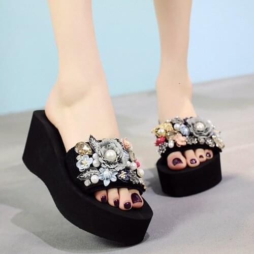 Summer Handmade Slippers Casual Outdoor Women Fashion Female Ladies Flip Flops Footwear Beach Flat Shoes SIZE 35-42