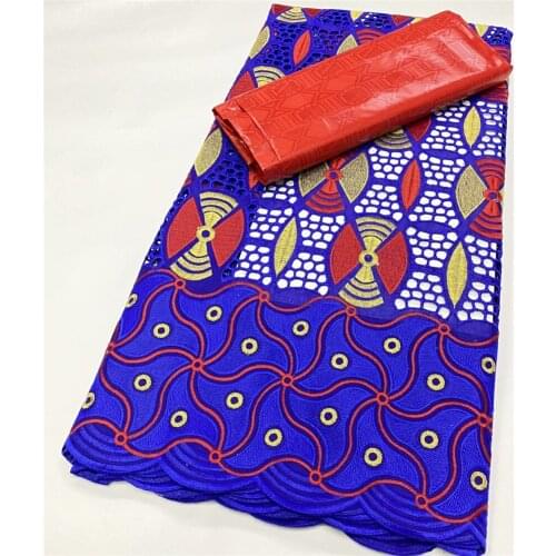 SJ Lace 2.5+2.5 Yards Dry Lace And Bazin Riche Fabrics 2021 High Quality African Basin Senegal Swiss Voile Lace In Switze L2-1