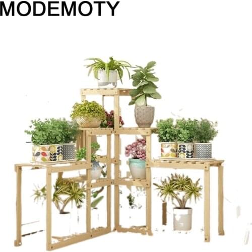 Plante Huerto Urbano Madera Varanda Jardin Pot Estanteria Escalera Indoor Stojak Na Kwiaty Plant Rack Outdoor Shelf Flower Stand