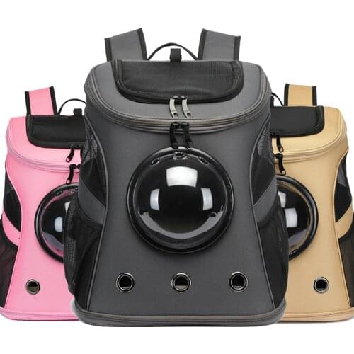 Large Capacity Dog Carrier Bag Luxury Canvas Space Capsule Cat Dog Carrier Travel Backpack Outdoor Puppy Kitten Pet Bag Foldable