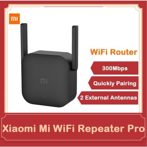 Original Xiaomi Mi WiFi Repeater Pro WiFi Router 300Mps Network Expander Power Extender Roteador 2 External Antennas Home Office