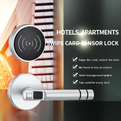 SPLIT-TYPE SWIPE CARD SENSOR IC card lock domestic indoor room door lock hotel bed smart lock wholesale wooden door lock