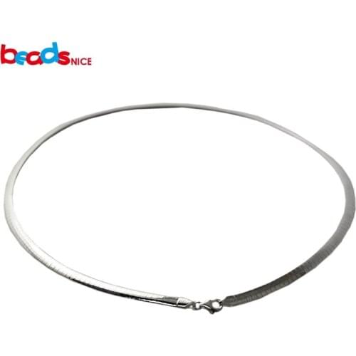 Beadsnice new sterling silver chocker cuff necklace for women jewelry wholesale solid silver 925 snake chain necklace ID31865