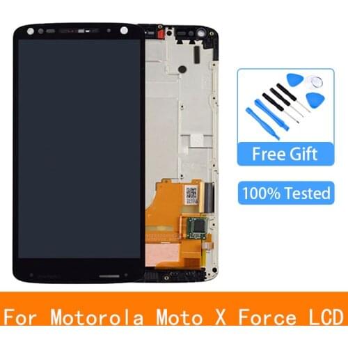 5.4'' LCD For Motorola Moto X Force LCD Display Touch Screen Digitizer Frame Assembly For Motorola Moto X Force XT1580 LCD