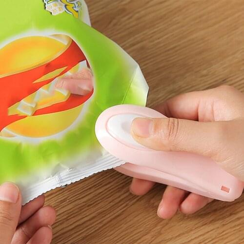 1pcs Kitchen Storage Bag Clips Portable Convenient Food Sealer Snack Bag Clip Hot Sealer Random Color Herramientas de cocina