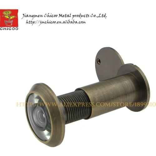 200 pieces wholesale 200 Degree brass digital peephole door viewer satin Bronze monitor Door Security Viewer