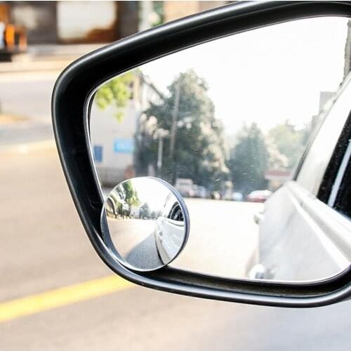 360 Degree HD Blind Spot Mirror for Car Reverse Frameless Ultrathin Wide Angle Round Convex Rear View Mirror Car Accessories