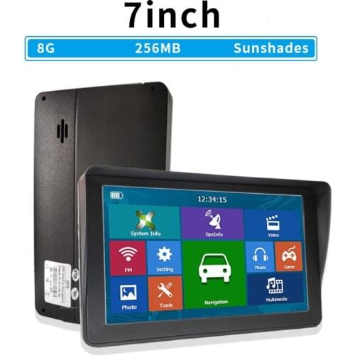 30pcs 7inch gps navigation 8G 256MB Resistive screen