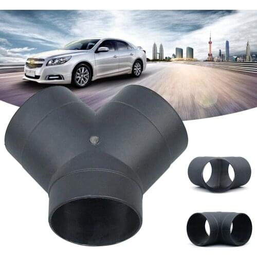 75mm Air Vent Ducting Y Piece Elbow Pipe Outlet Exhaust Connector For Eberspaecher Air for Diesel Parking Heater