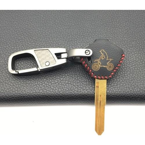 Moto Leather Key Case Shell for Suzuki drz ltz GSX GSXR 400/600/750/1000/1300 BANDIT HUYABUSA Motorcycle Key Cover