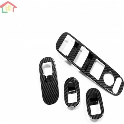 For Honda HRV HR-V Vezel 2014 2015 2016 2017 -2020 Car Inner Door Window Glass Panel Armrest Lift Switch Button Trims Frame 4pcs