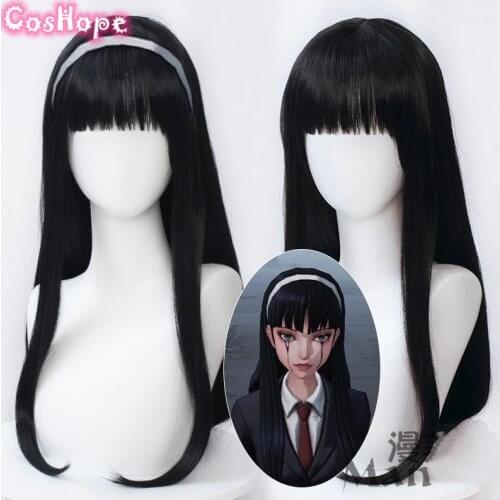 Kawakami Tomie Cosplay Identity V Cosplay Yidhra Long Straight Black Wig Cosplay Anime Cosplay Heat Resistant Synthetic Wigs