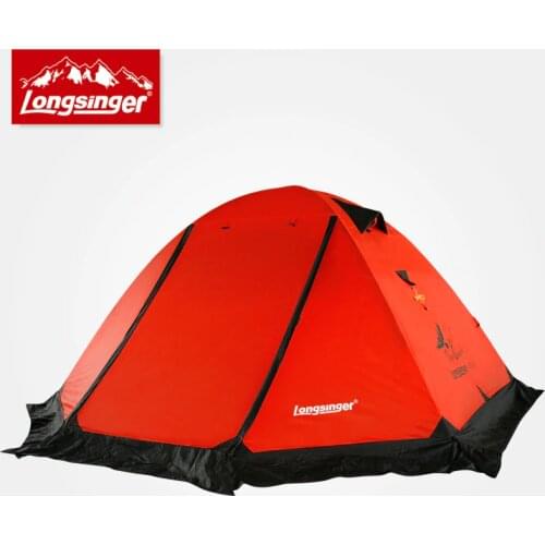 Silicon ultra-light double layer aluminum rod outdoor camping tent winter tent