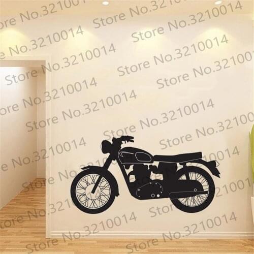 Cool Design Motorcycle Vinyl Wall Stickers Vintage Poster Wall Art Stickers Kids bedroom Removable PW558