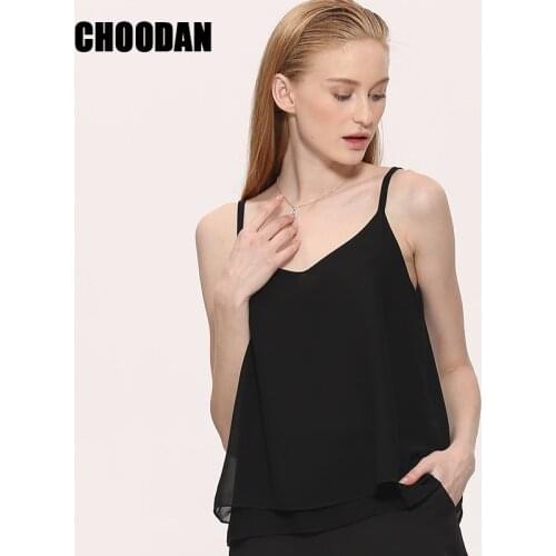 Tank Top Women Chiffon Blouses 2019 New Summer Sleeveless Shirt 2020 Floral Flower Cami Loose Female Top Vest Ladies Women Shirt
