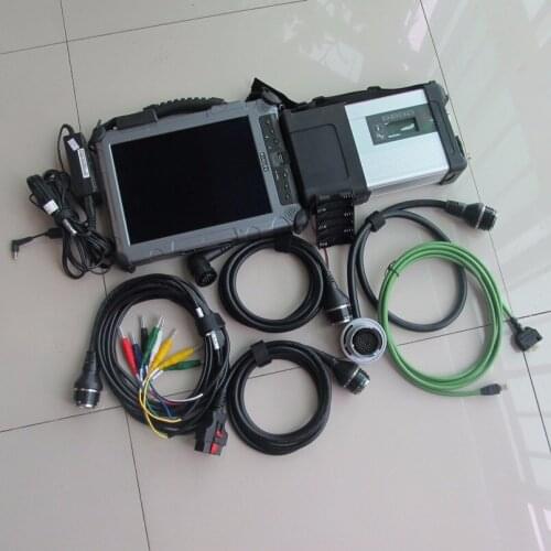 Mb star diagnostic system sd c5 + newest software ssd 2020.09 with laptop tablet xplore ix104 i7 4g for cars&trucks 2018 super
