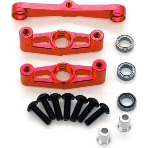 Metal Steering Assembly with Bearing for Tamiya TT-02 TT02 TT02B TT02T 1/10 RC Car Upgrade Parts